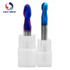 Fuente de fábrica HRC65 R4 Fresa de punta esférica de carburo de tungsteno con revestimiento azul